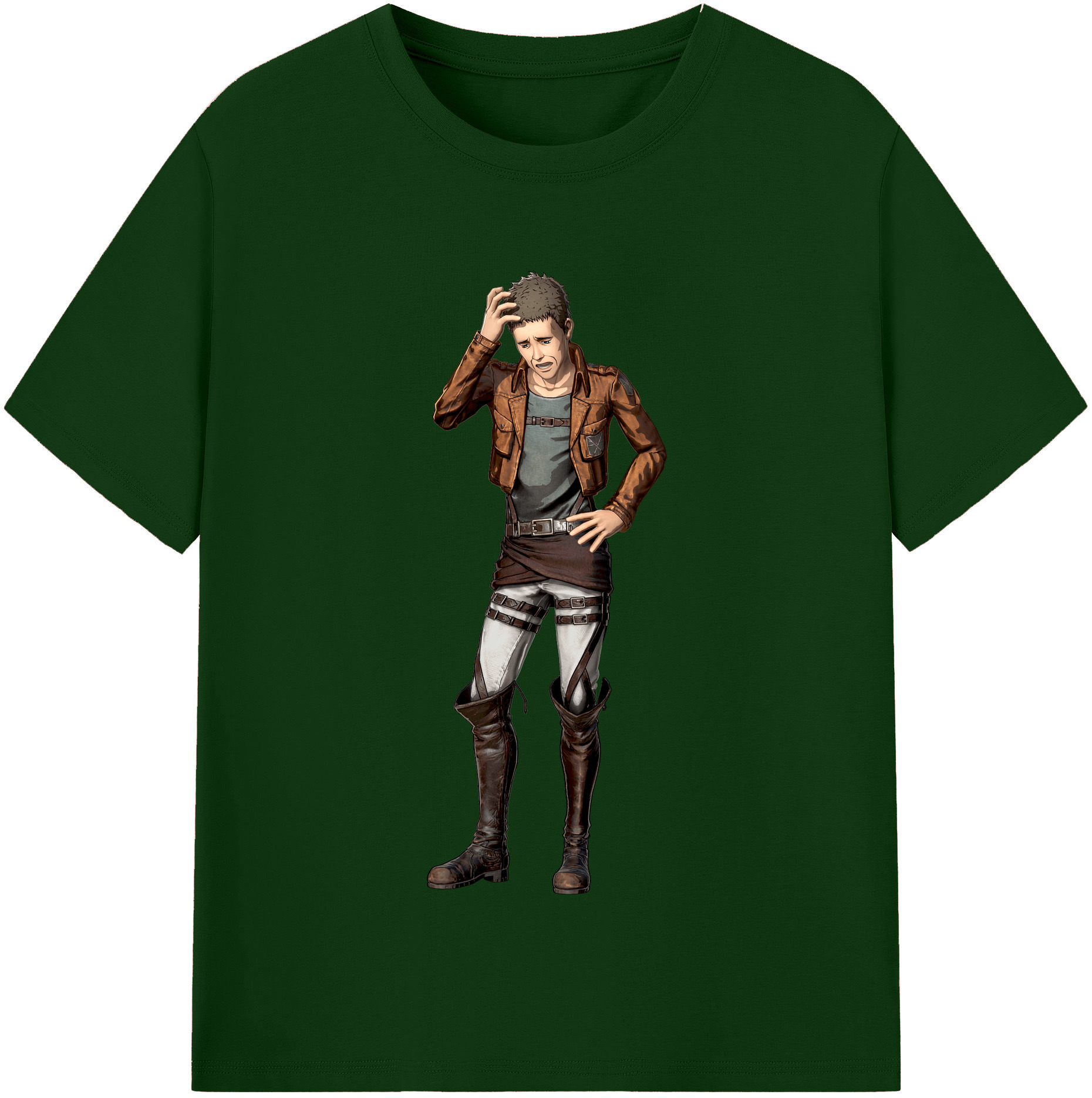 （画像用） 進撃の巨人 Attack on Titan 綿100％半袖Tシャツ（フロントプリント）
